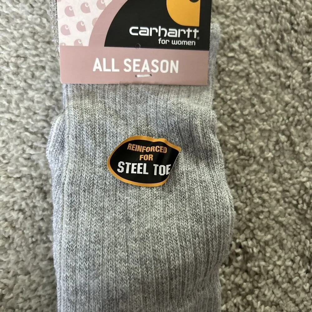 Carhartt All Season Women's Crew  Socks  Reinforced For Steel Toe‎ M
